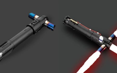 Embrace the Power of the Dark Side with a Kylo Ren Neopixel Lightsaber from BMlightsabers
