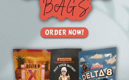 Premium Packaging with Custom Mylar Bags for Gummies, Delta 8, and More