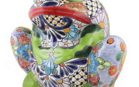 Charming Frog Talavera Decor | Vibrant Handcrafted Art